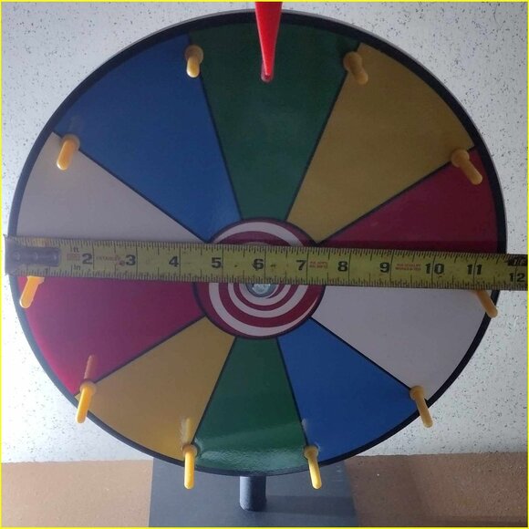 New - ASSEMBLED 12" Professional Heavy Duty Spinning Tabletop Prize Wheel - Picture 4 of 6